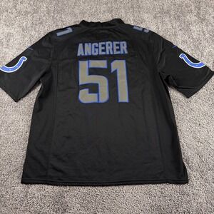 Indianapolis Colts Jersey Pat Angerer #51 Mens XL Nike On Field Black RARE